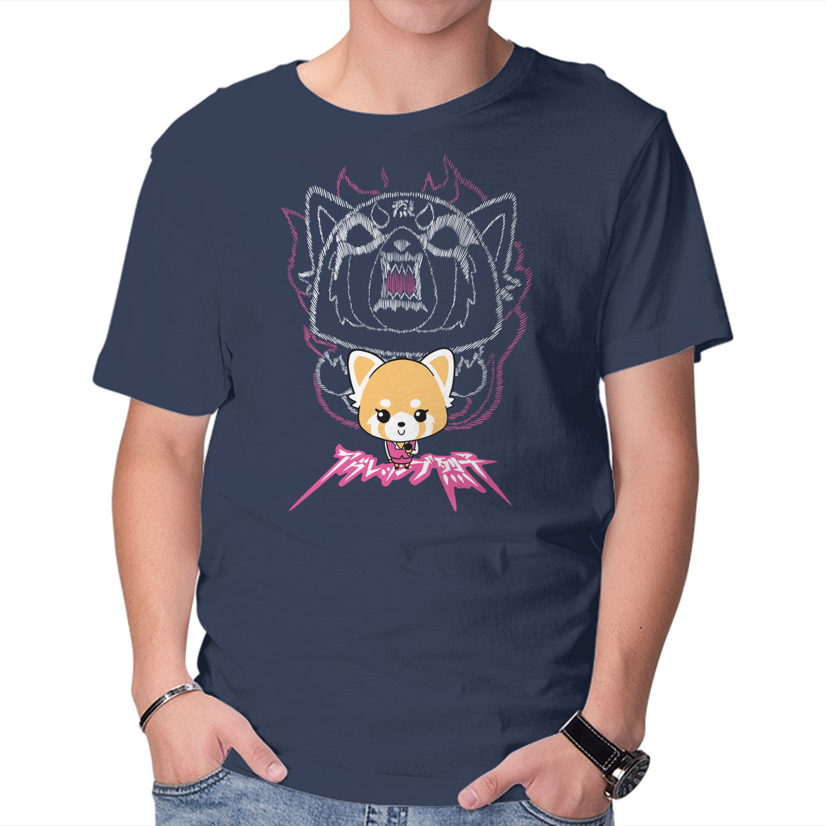 Release The Rage – Anime Graphic T-Shirt in navy, product display