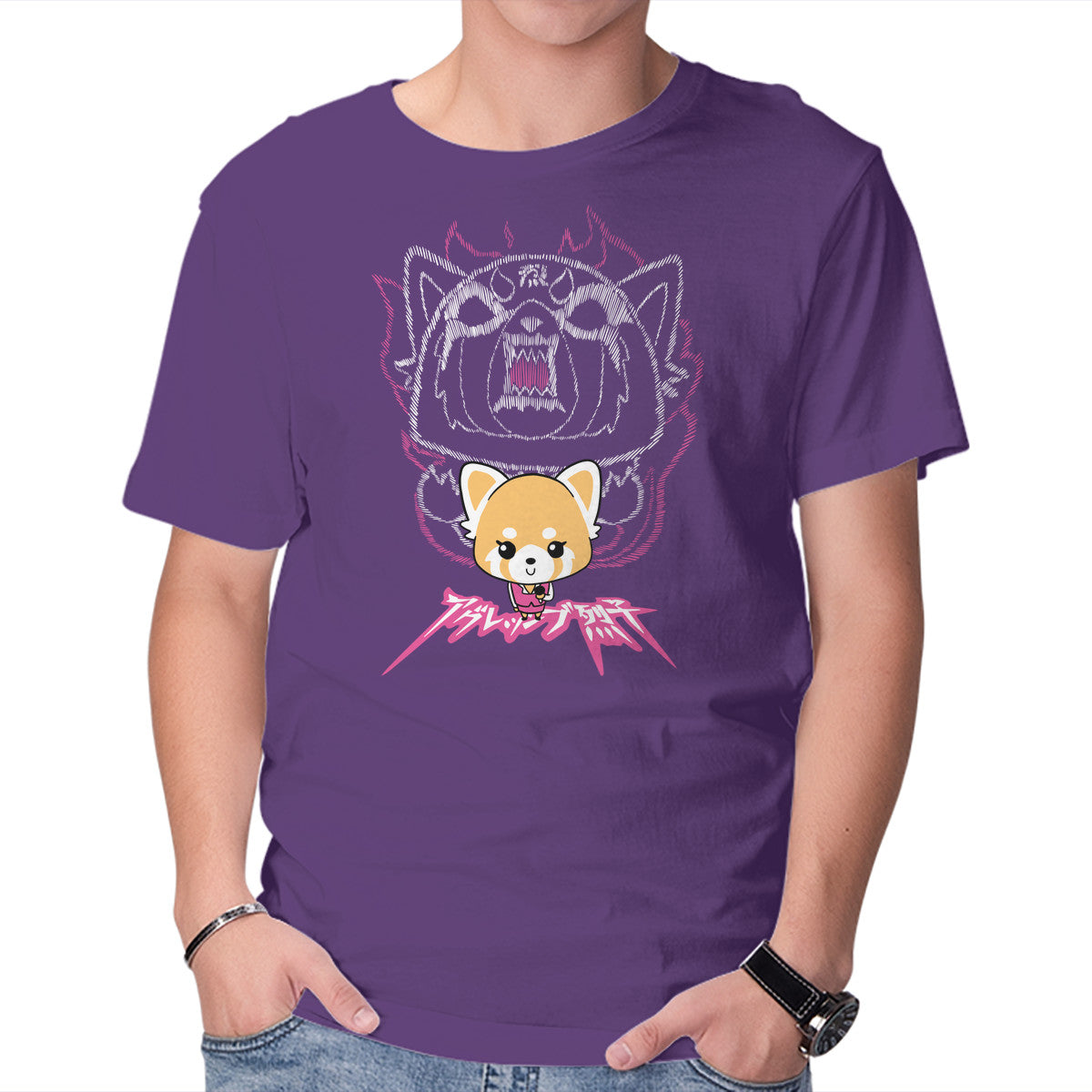 Release The Rage – Anime Graphic T-Shirt in purple, product display