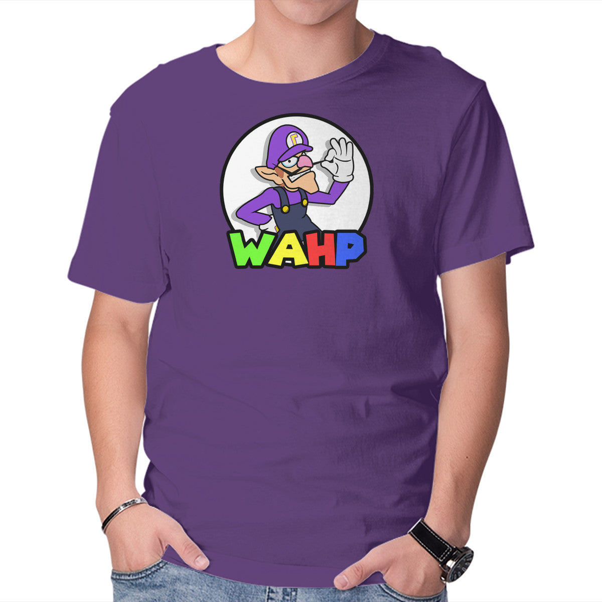 Wahp – Music Graphic T-Shirt in purple, product display