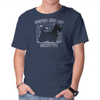 Beam Me Up – Dog Graphic T-Shirt in navy, product display