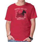 Beam Me Up – Dog Graphic T-Shirt in red, product display