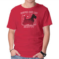 Beam Me Up – Dog Graphic T-Shirt in red, product display