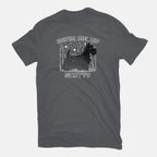 Beam Me Up – Dog Graphic T-Shirt in charcoal, flat-lay product view