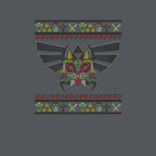 Merry Maskmas Graphic T-Shirt design artwork for charcoal graphic T-shirt