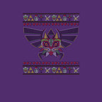 Merry Maskmas Graphic T-Shirt design artwork for purple graphic T-shirt