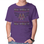 Merry Maskmas Graphic T-Shirt in purple, product display