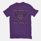 Merry Maskmas Graphic T-Shirt in purple, flat-lay product view