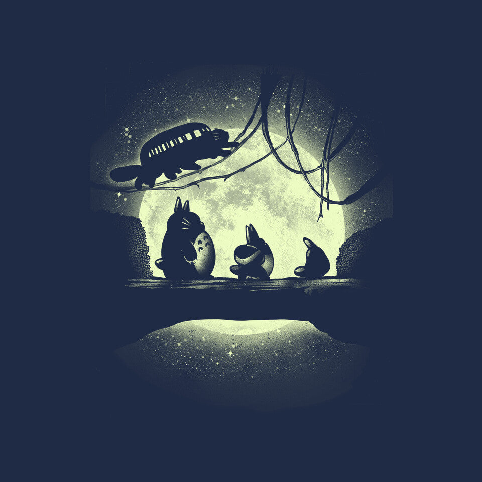 Forest Keepers – Anime Graphic T-Shirt design artwork for navy graphic T-shirt