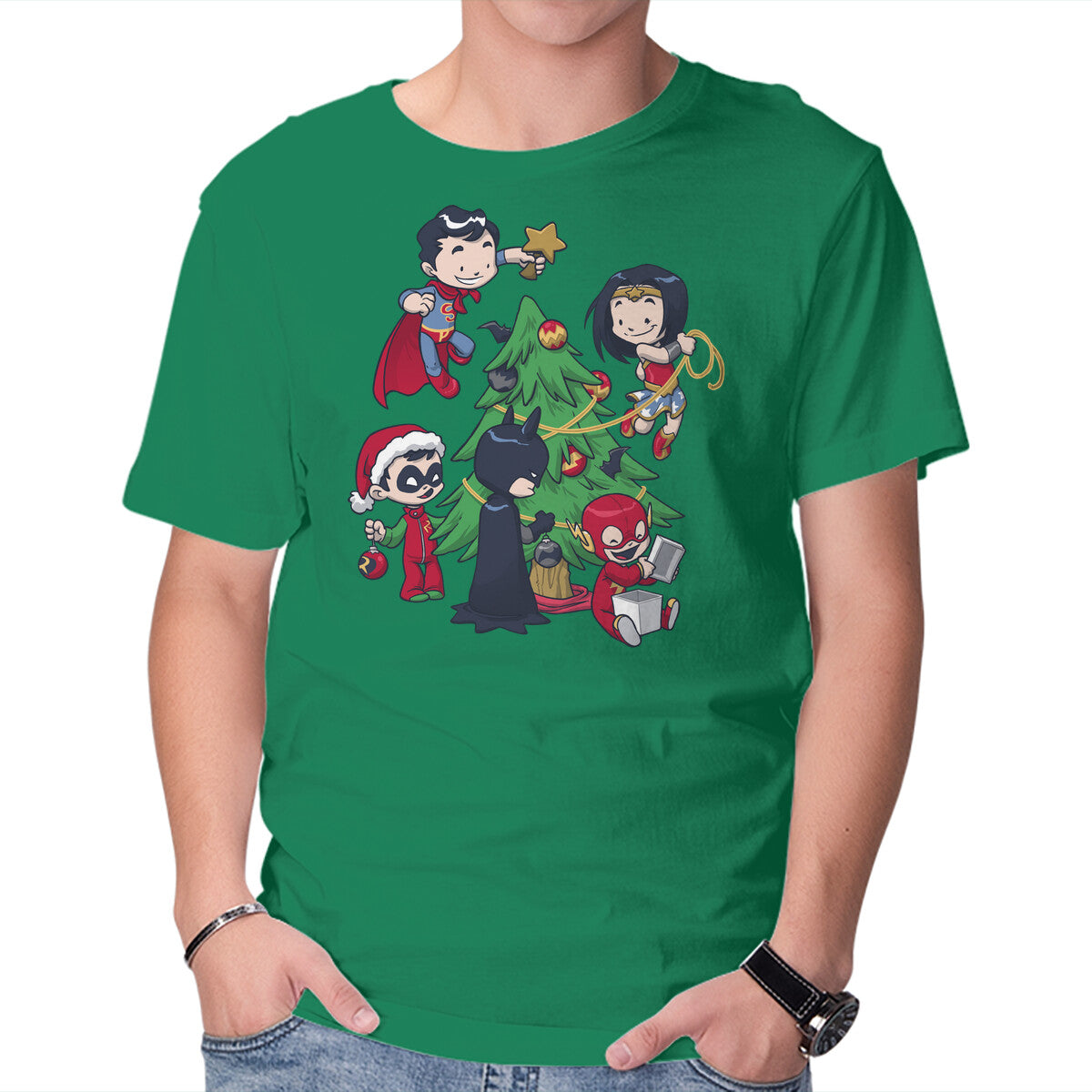 Justice Tree – Movie Graphic T-Shirt in green, product display