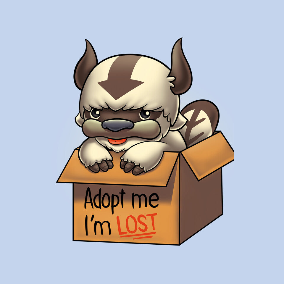 Adopt Appa – Anime Graphic T-Shirt design artwork for blue graphic T-shirt