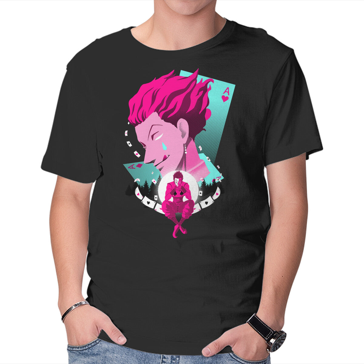 Magician – Anime Graphic T-Shirt in black, product display