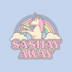 Sashay Away – Animal Graphic T-Shirt design artwork for blue graphic T-shirt