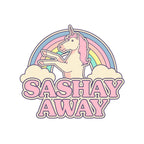 Sashay Away – Animal Graphic T-Shirt design artwork for white graphic T-shirt
