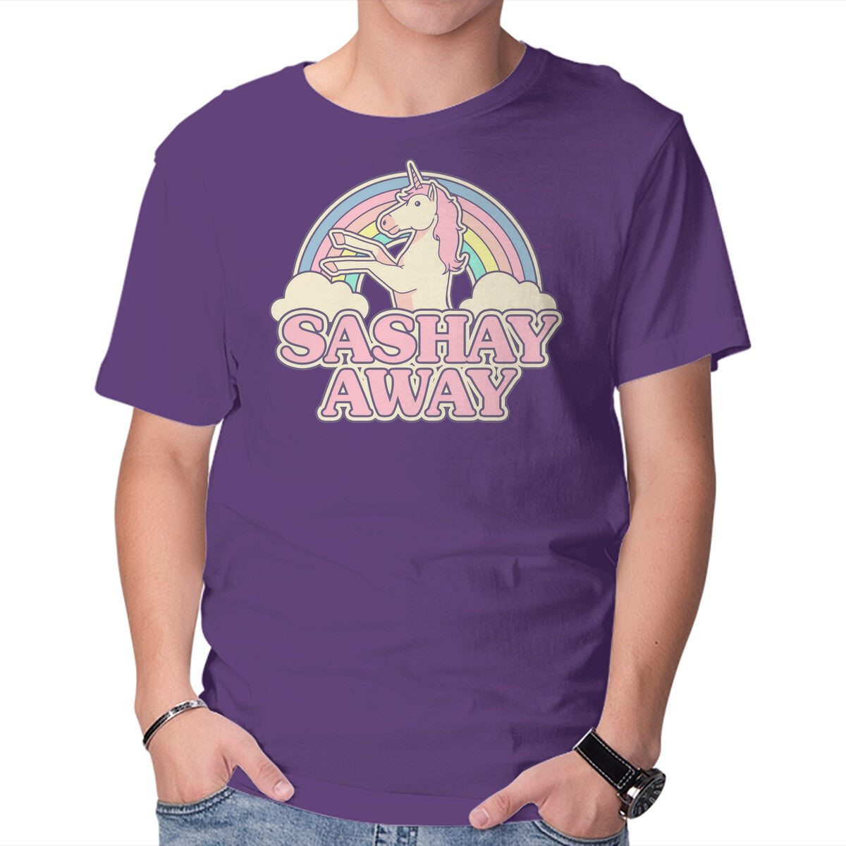 Sashay Away – Animal Graphic T-Shirt in purple, product display