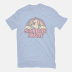 Sashay Away – Animal Graphic T-Shirt in blue, flat-lay product view