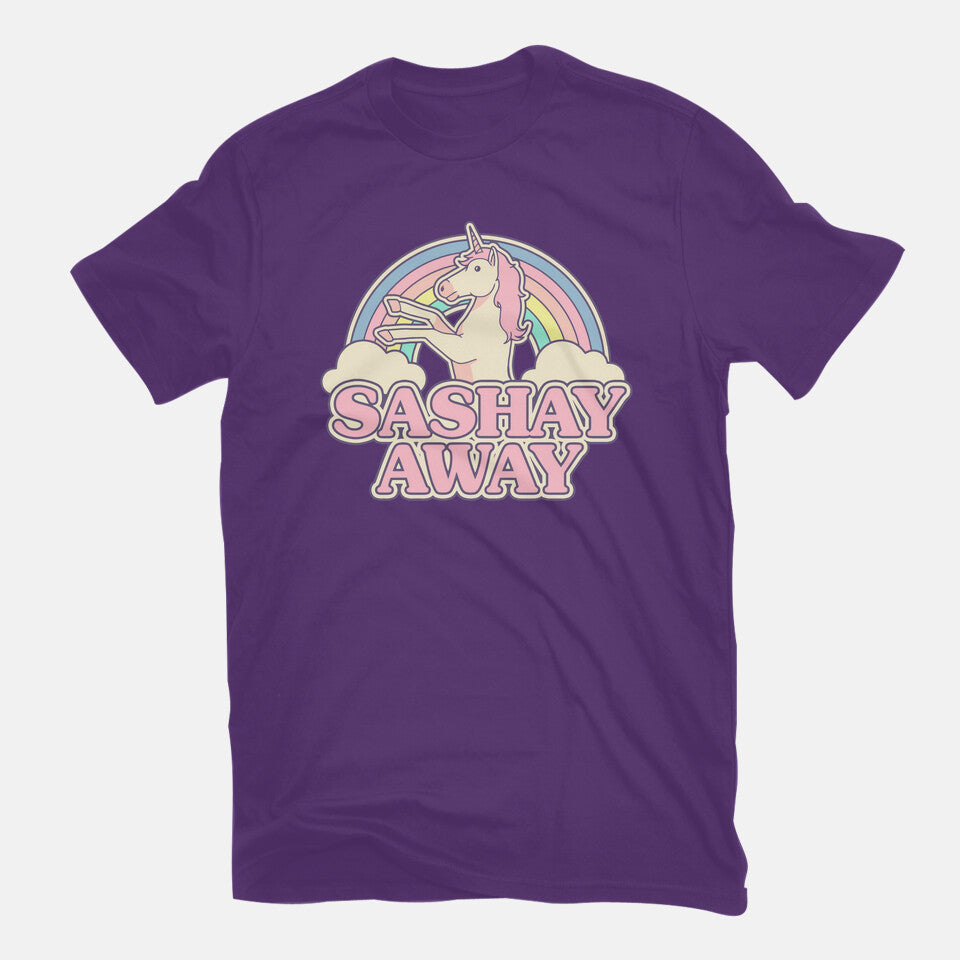 Sashay Away – Animal Graphic T-Shirt in purple, flat-lay product view