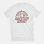 Sashay Away – Animal Graphic T-Shirt in white, flat-lay product view