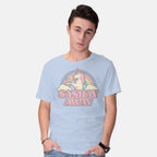 Model wearing blue Sashay Away – Animal Graphic T-Shirt