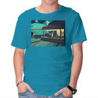 Fun On A Bun – Sci-Fi Graphic T-Shirt in turquoise, product display