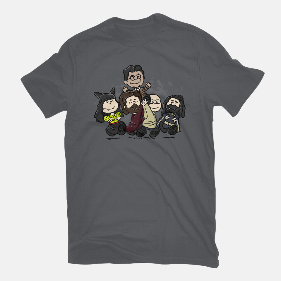 VampNuts – Fantasy Graphic T-Shirt in charcoal, flat-lay product view