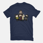 VampNuts – Fantasy Graphic T-Shirt in navy, flat-lay product view