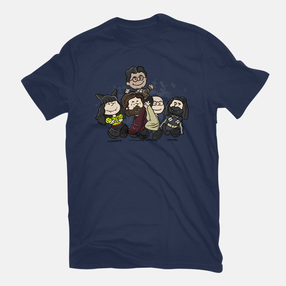 VampNuts – Fantasy Graphic T-Shirt in navy, flat-lay product view