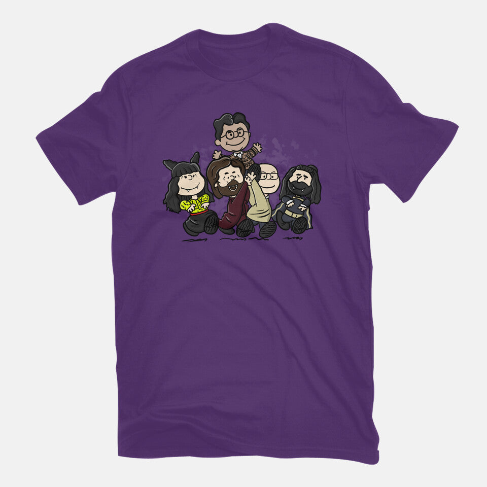 VampNuts – Fantasy Graphic T-Shirt in purple, flat-lay product view