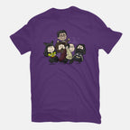 VampNuts – Fantasy Graphic T-Shirt in purple, flat-lay product view