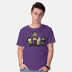 Model wearing purple VampNuts – Fantasy Graphic T-Shirt