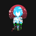 A Silent Love – Anime Graphic T-Shirt design artwork for black graphic T-shirt