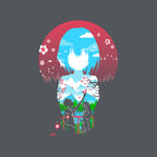 A Silent Love – Anime Graphic T-Shirt design artwork for charcoal graphic T-shirt