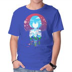A Silent Love – Anime Graphic T-Shirt in royal blue, product display
