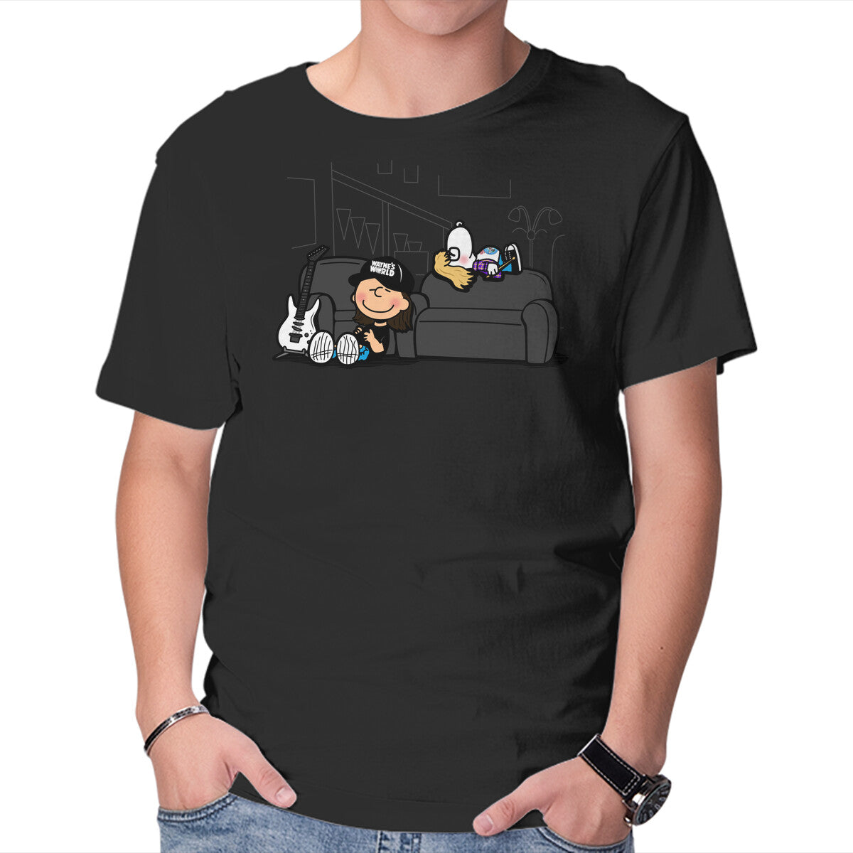 Peanuts World – Music Graphic T-Shirt in black, product display