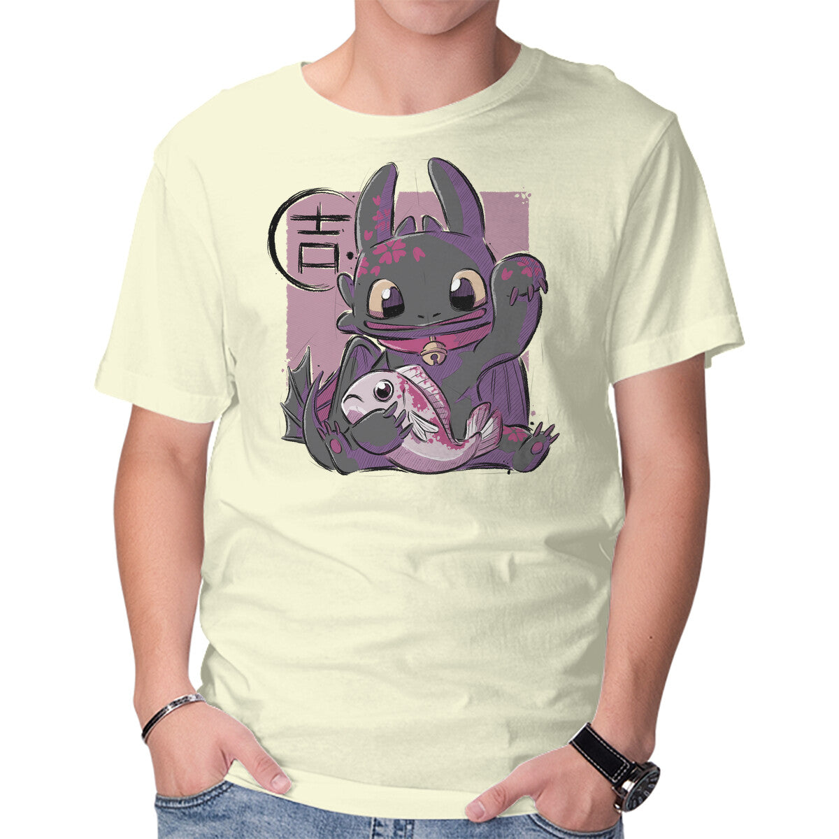 Maneki Toothless – Fantasy Graphic T-Shirt