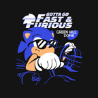 Gotta Go Fast & Furious – Gaming Graphic T-Shirt design artwork for black graphic T-shirt