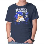 Gotta Go Fast & Furious – Gaming Graphic T-Shirt in navy, product display