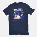 Gotta Go Fast & Furious – Gaming Graphic T-Shirt in navy, flat-lay product view