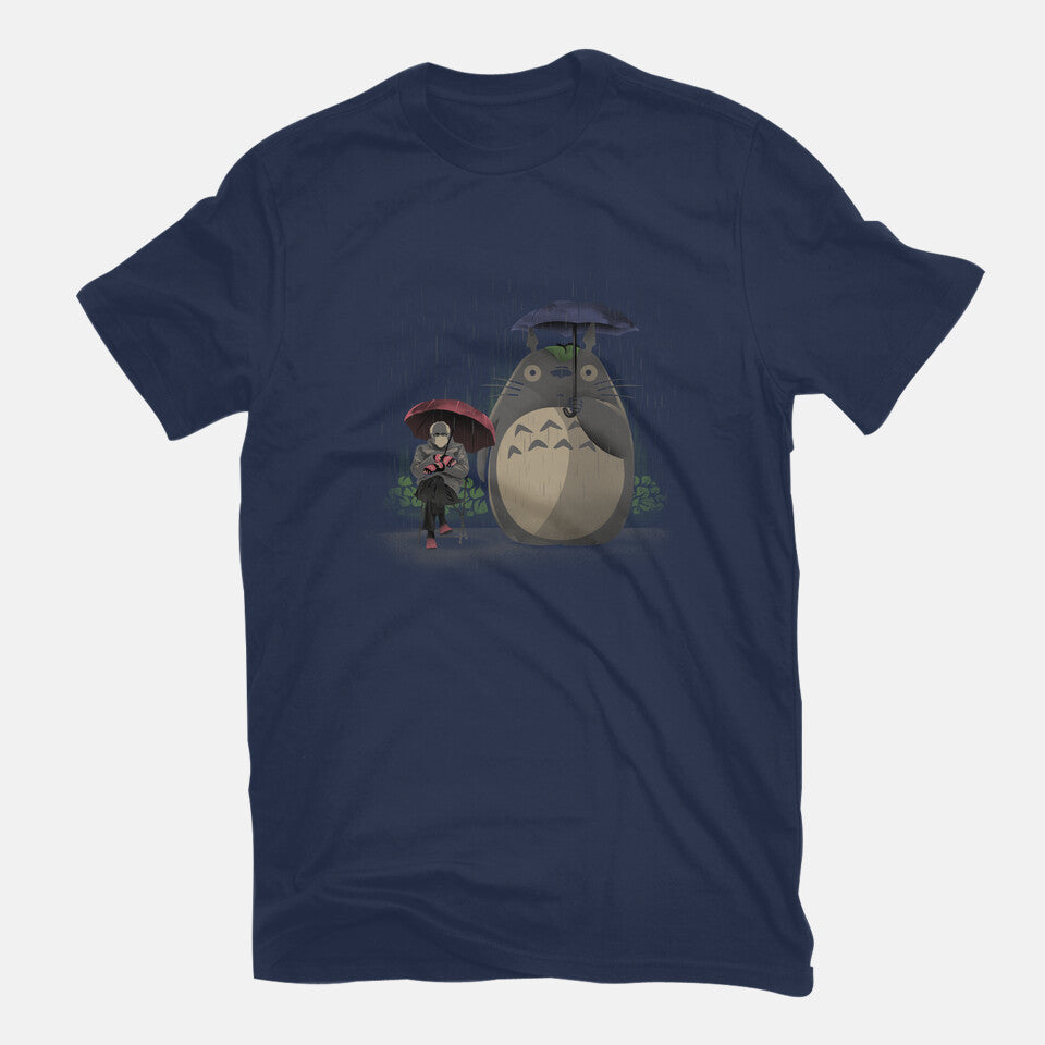My Neighbor Meme – Anime Graphic T-Shirt in navy, flat-lay product view