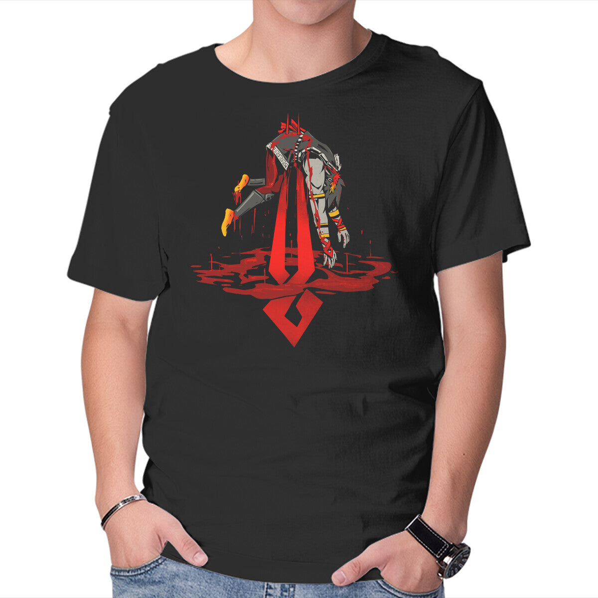 There is No Escape – Gaming Graphic T-Shirt in black, product display