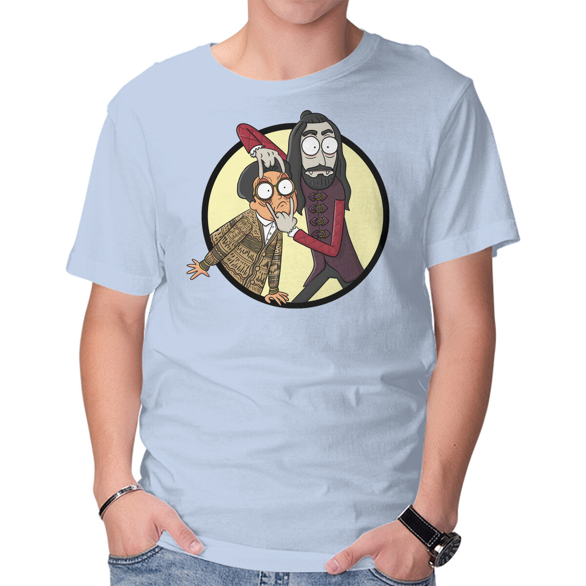 Look Guillermo – Fantasy Graphic T-Shirt in blue, product display