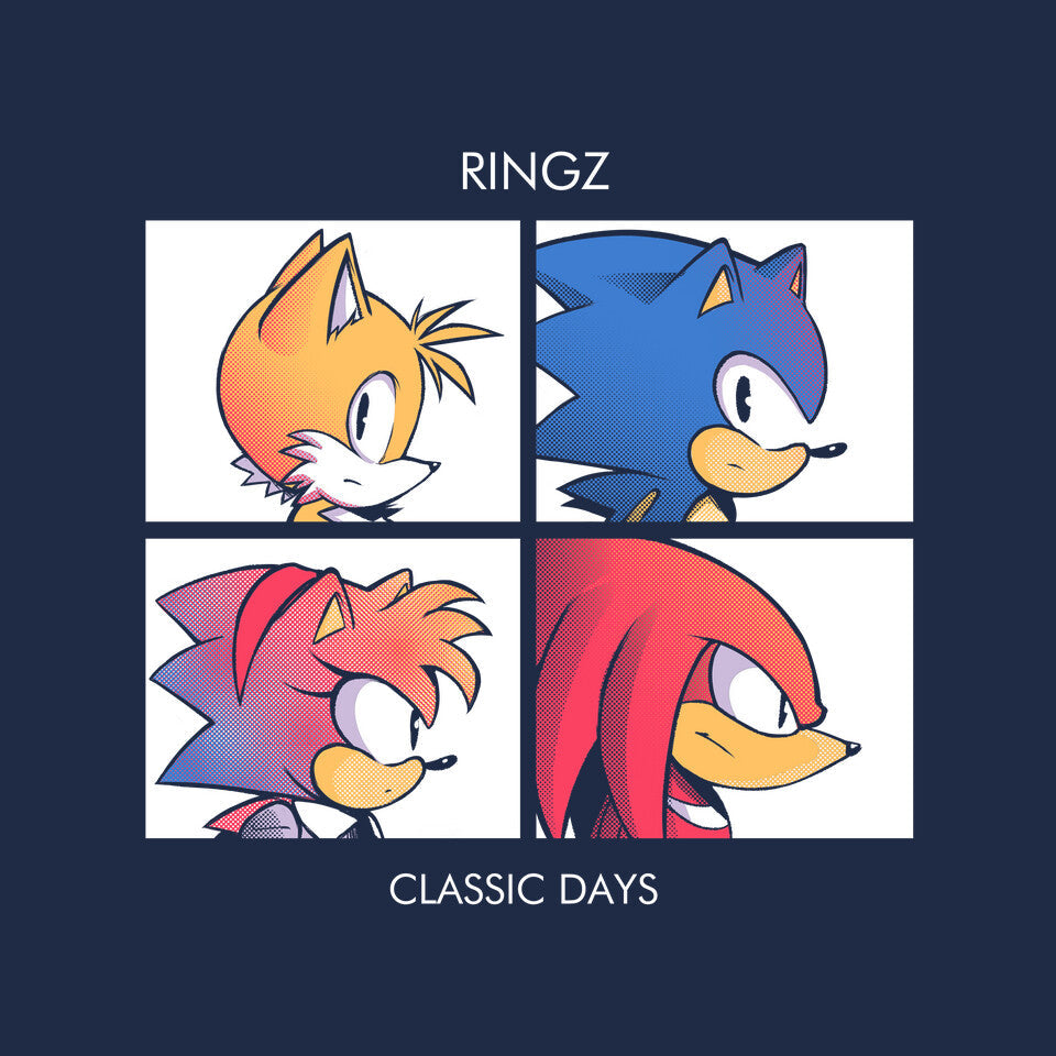 Ringz – Gaming Graphic T-Shirt design artwork for navy graphic T-shirt