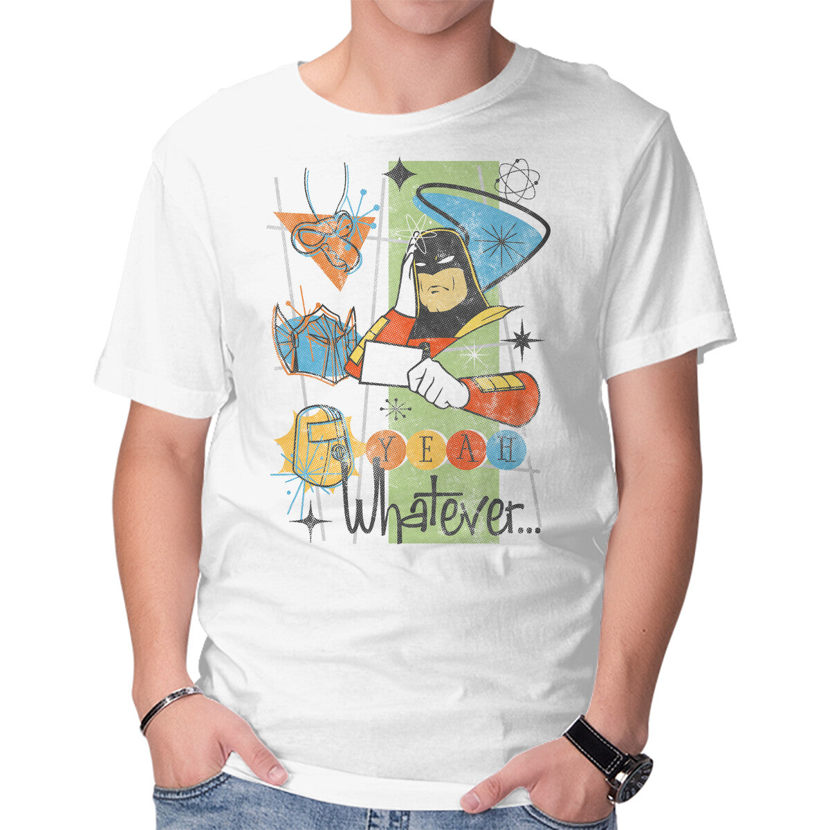 Coast to Coast – Funny Graphic T-Shirt in white, product display