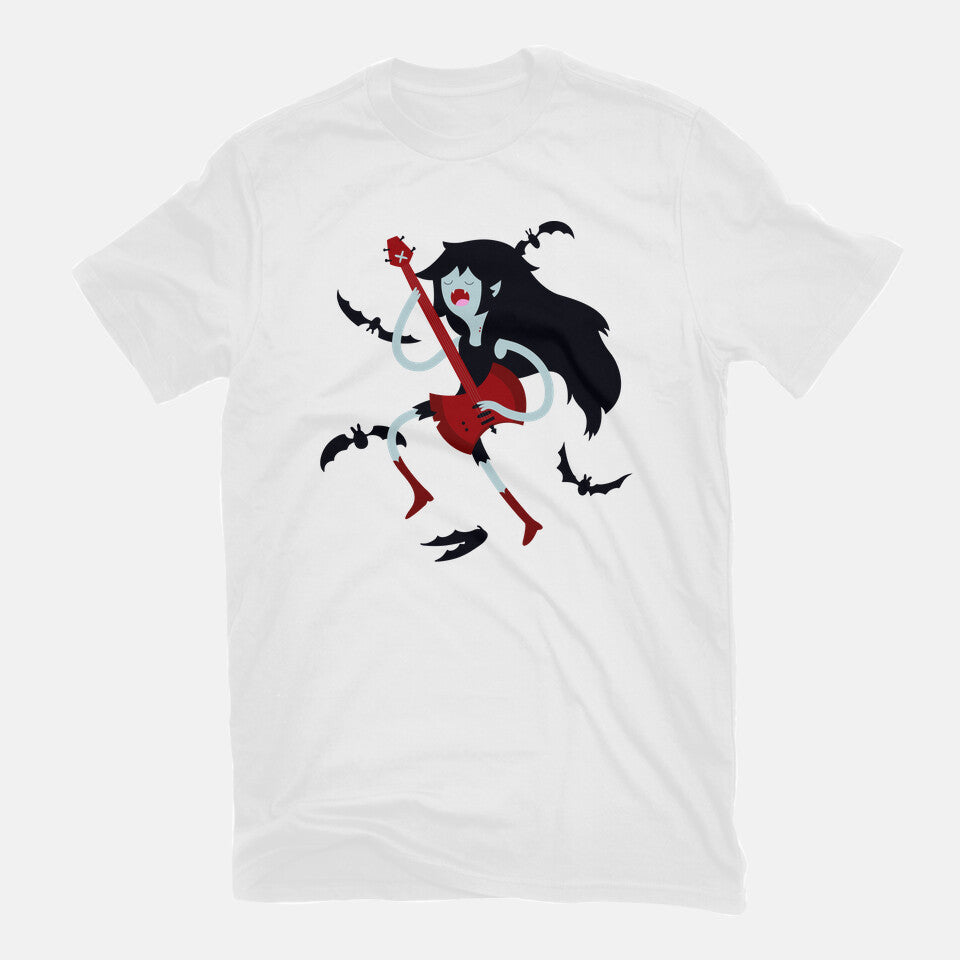 Vampire Song – Music Graphic T-Shirt in white, flat-lay product view