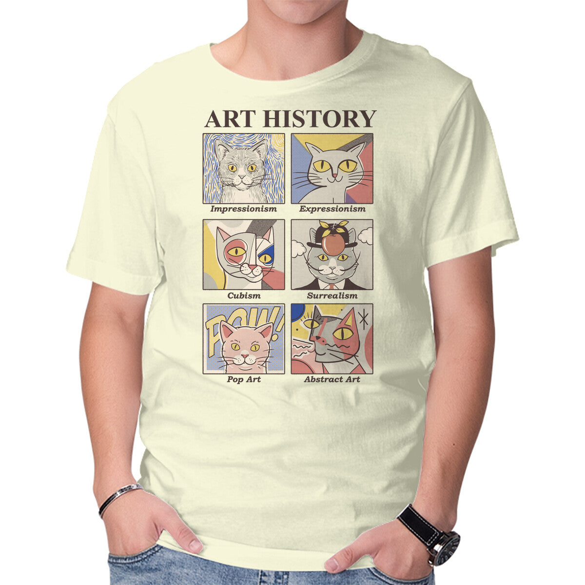 Art History – Cat Graphic T-Shirt