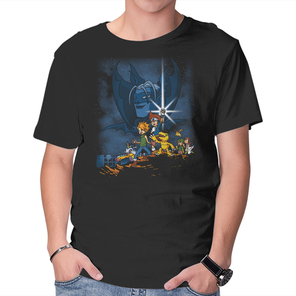 Digi Wars – Anime Graphic T-Shirt in black, product display