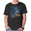 Digi Wars – Anime Graphic T-Shirt in black, product display