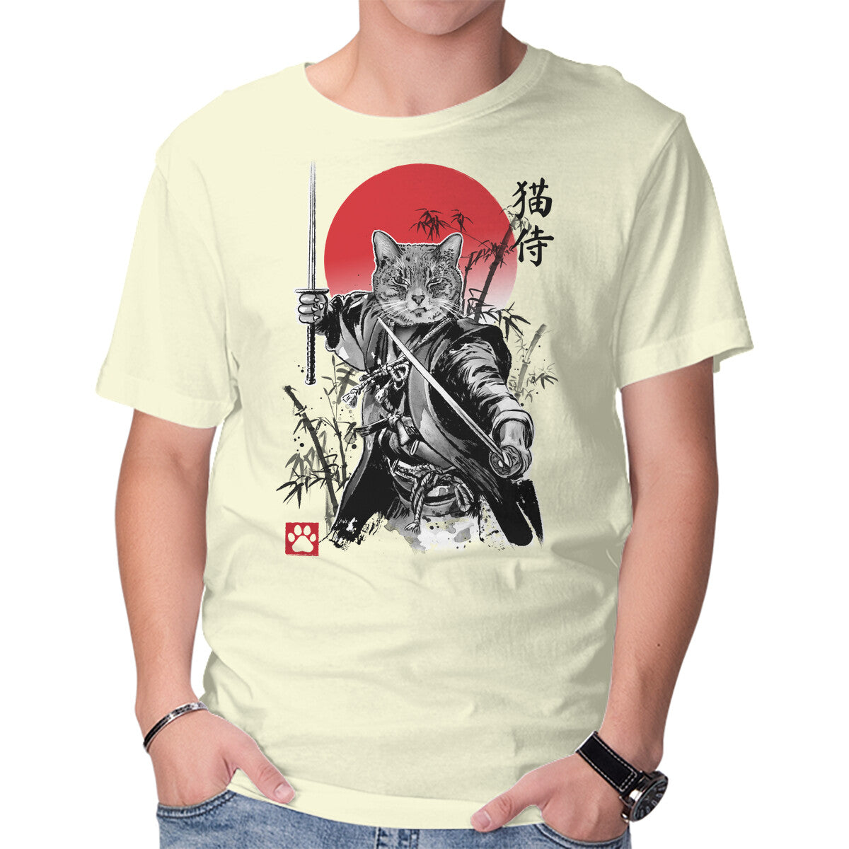 Catsumoto Meowsashi – Cat Graphic T-Shirt