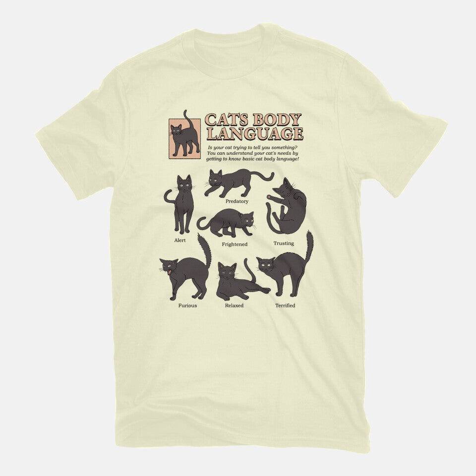 Cats Body Language – Cat Graphic T-Shirt