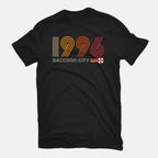 Raccoon City 1996 Graphic T-Shirt in black, flat-lay product view
