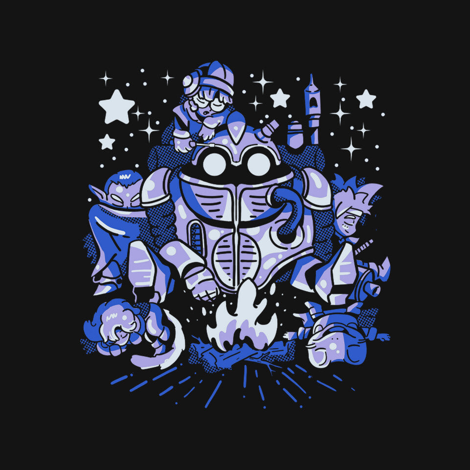 Deep Sleep – Gaming Graphic T-Shirt design artwork for black graphic T-shirt